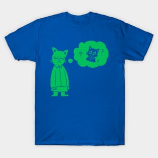 Thinking Cat T-Shirt